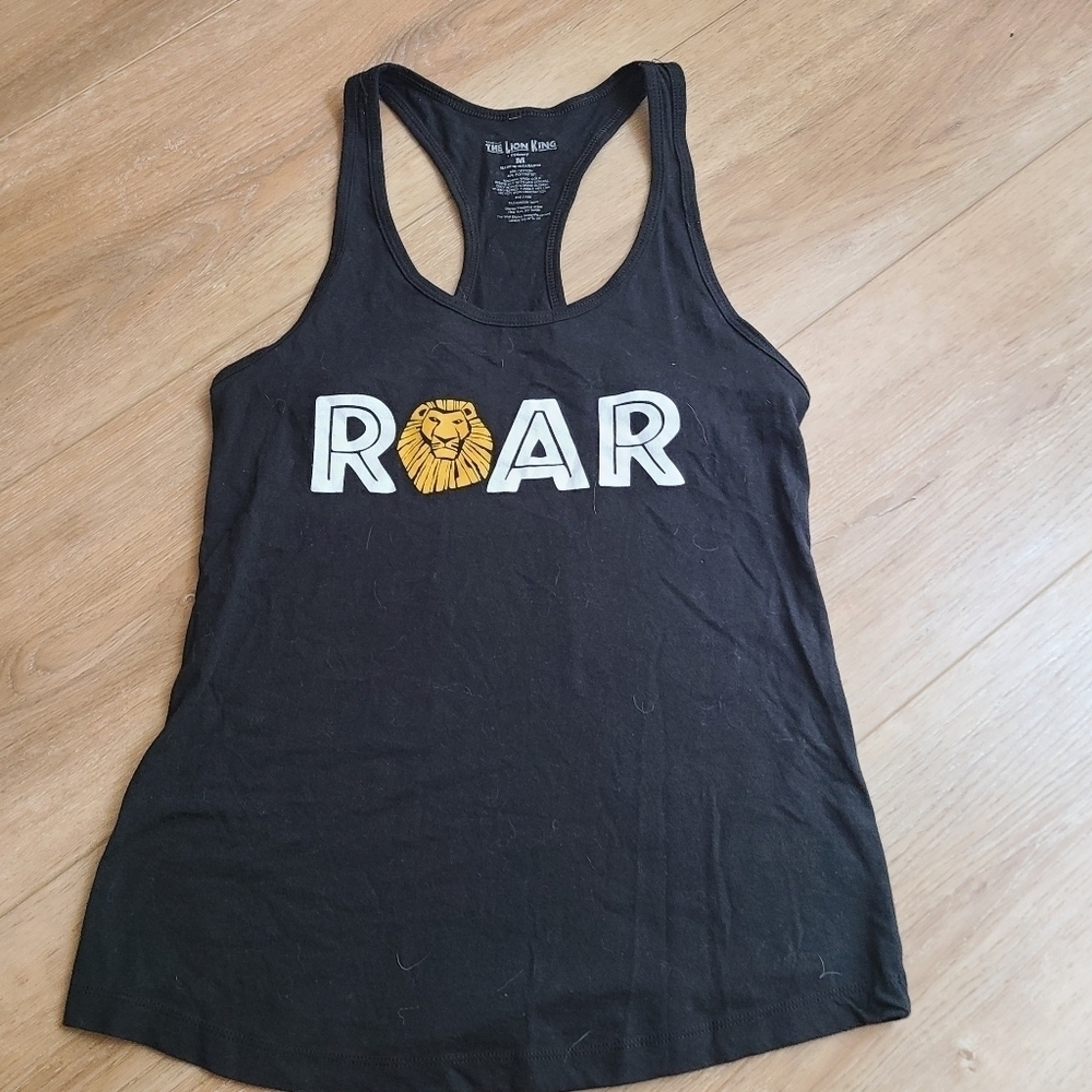 Disney's Lion King Black Racerback tank top Women's MEDIUM EUC
